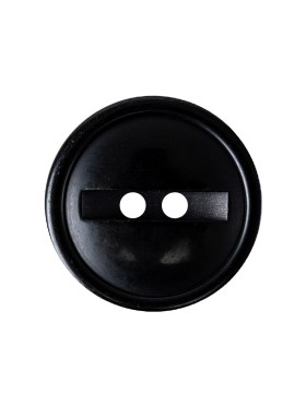 Carbon Black 2-Hole Channel Style Plastic Button – 36L/23mm Carbon Black 2-Hole Channel Style Plastic Button – 36L/23mm