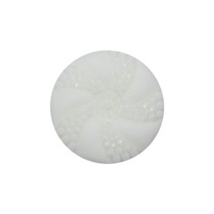White 2-Sided Bevel Cut Shank Back Plastic Button – 36L/23mm White 2-Sided Bevel Cut Shank Back Plastic Button – 36L/23mm