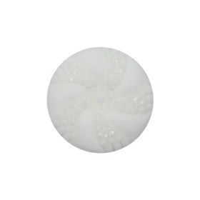 White 2-Sided Bevel Cut Shank Back Plastic Button – 36L/23mm White 2-Sided Bevel Cut Shank Back Plastic Button – 36L/23mm
