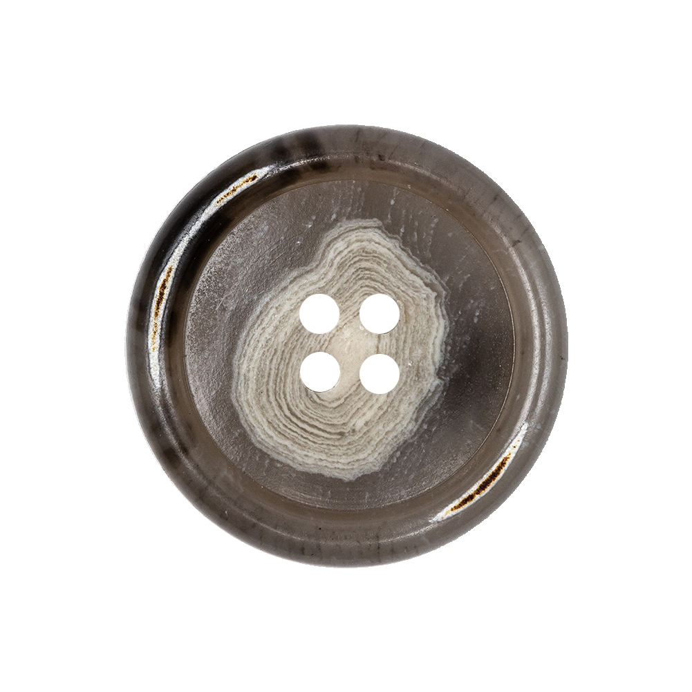 Beige, Gray and Brown Swirl Weathered 4-Hole Plastic Button – 40L/25.5mm Beige, Gray and Brown Swirl Weathered 4-Hole Plastic Button – 40L/25.5mm