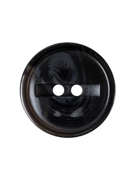 Dark Gray and Caviar Black Translucent Swirl 2-Hole Channel Style Plastic Button – 36L/23mm Dark Gray and Caviar Black Translucent Swirl 2-Hole Channel Style Plastic Button – 36L/23mm