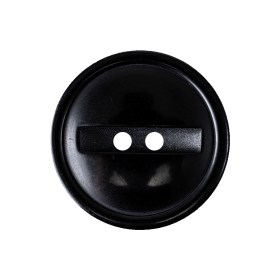 Carbon Black 2-Hole Channel Style Plastic Button – 40L/25.5mm Carbon Black 2-Hole Channel Style Plastic Button – 40L/25.5mm