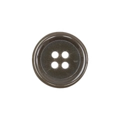 Smoky Brown Tire Shaped Rim 4-Hole Plastic Button – 32L/20mm Smoky Brown Tire Shaped Rim 4-Hole Plastic Button – 32L/20mm