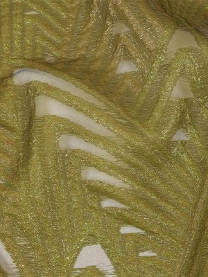 Metallic Olive and Gold Abstract Sheer Luxury Burnout Brocade Metallic Olive and Gold Abstract Sheer Luxury Burnout Brocade