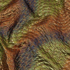 Metallic Orange, Lime and Navy Abstract Mosaic Luxury Brocade Metallic Orange, Lime and Navy Abstract Mosaic Luxury Brocade