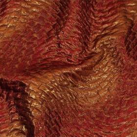 Metallic Copper, Scarlet and Wine Abstract Mosaic Luxury Brocade Metallic Copper, Scarlet and Wine Abstract Mosaic Luxury Brocade
