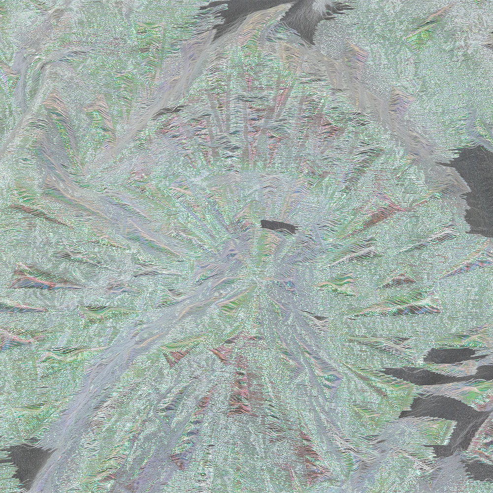 Metallic Iridescent White Shattered Glass Luxury Burnout Brocade Metallic Iridescent White Shattered Glass Luxury Burnout Brocade