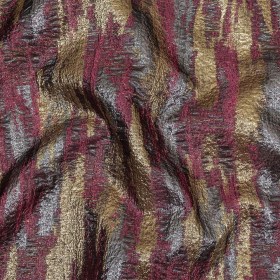 Metallic Magenta, Gold and Gunmetal Painterly Stripes Luxury Brocade Metallic Magenta, Gold and Gunmetal Painterly Stripes Luxury Brocade