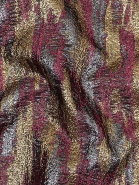 Metallic Magenta, Gold and Gunmetal Painterly Stripes Luxury Brocade Metallic Magenta, Gold and Gunmetal Painterly Stripes Luxury Brocade