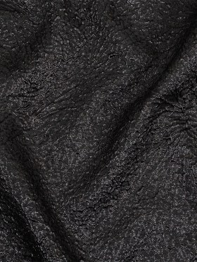 Metallic Black Fanning Leaf Veins Luxury Brocade Metallic Black Fanning Leaf Veins Luxury Brocade
