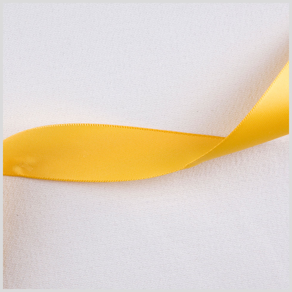 7/8″ Yellow Gold Single Face Satin Ribbon 7/8″ Yellow Gold Single Face Satin Ribbon