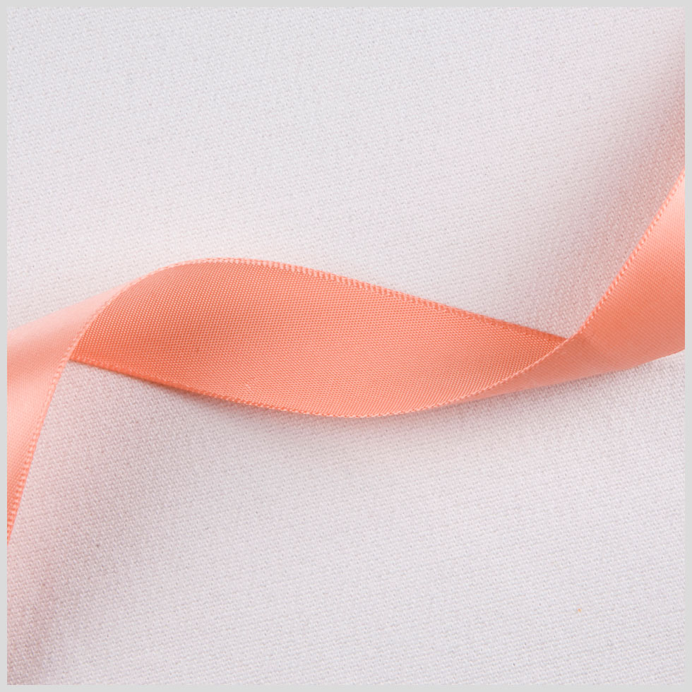 7/8″ Peach Single Face Satin Ribbon 7/8″ Peach Single Face Satin Ribbon