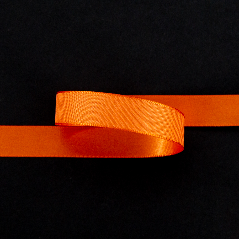 1/2" Papaya Single Face Satin Ribbon