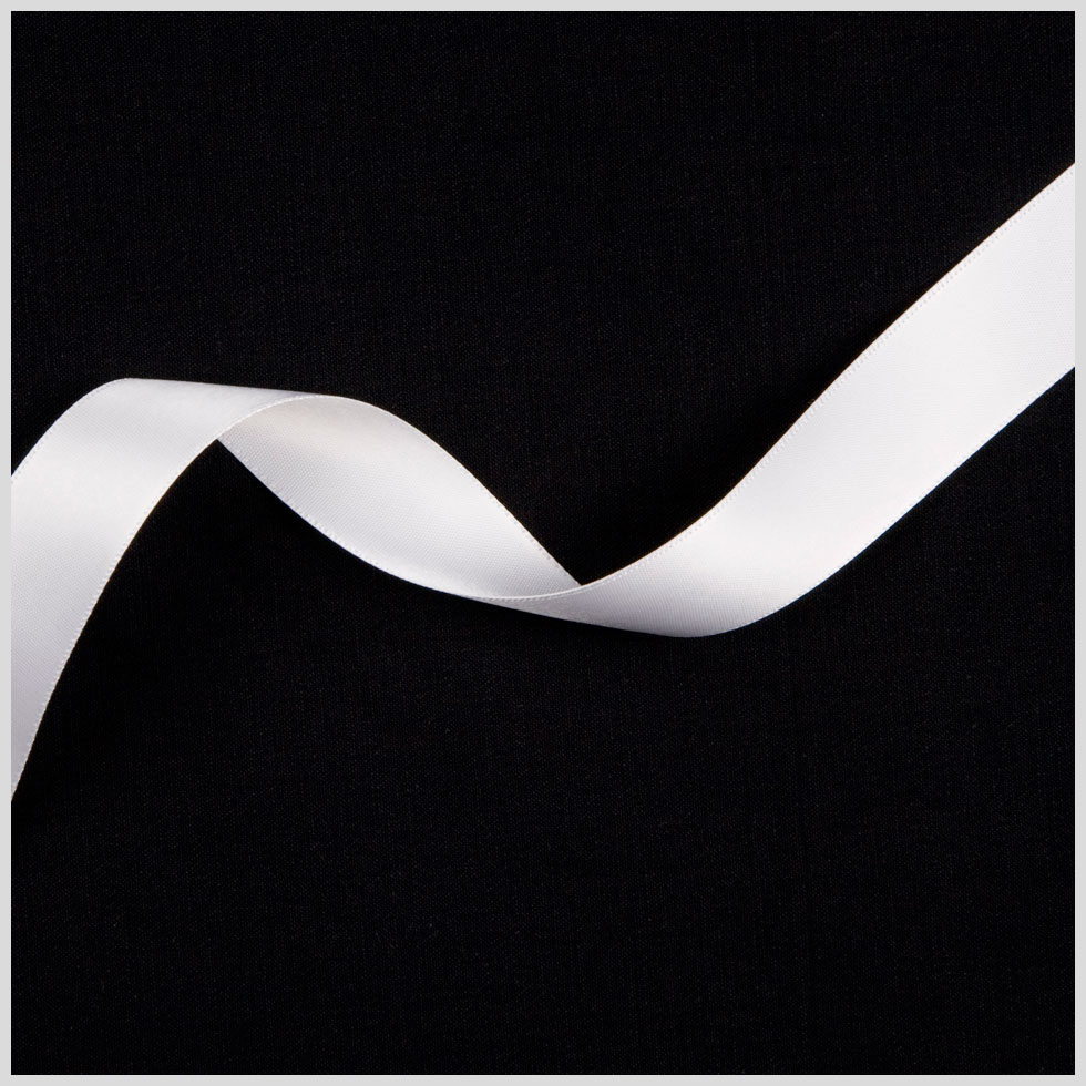7/8″ White Single Face Satin Ribbon 7/8″ White Single Face Satin Ribbon