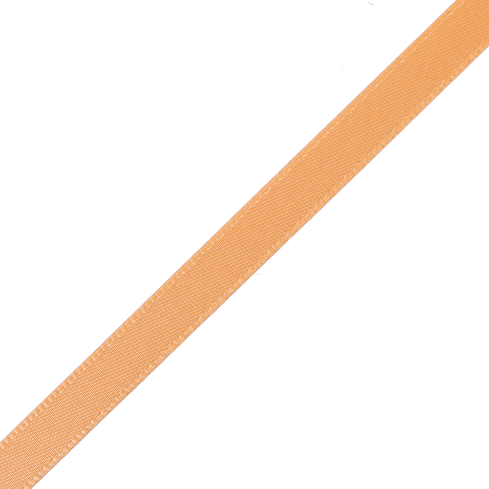1/4" Tangerine Single Face Satin Ribbon