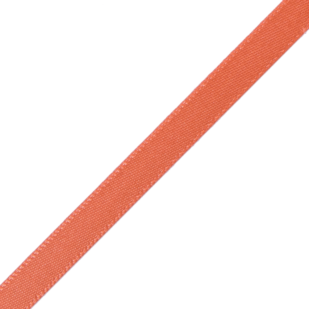 1/4" Papaya Single Face Satin Ribbon