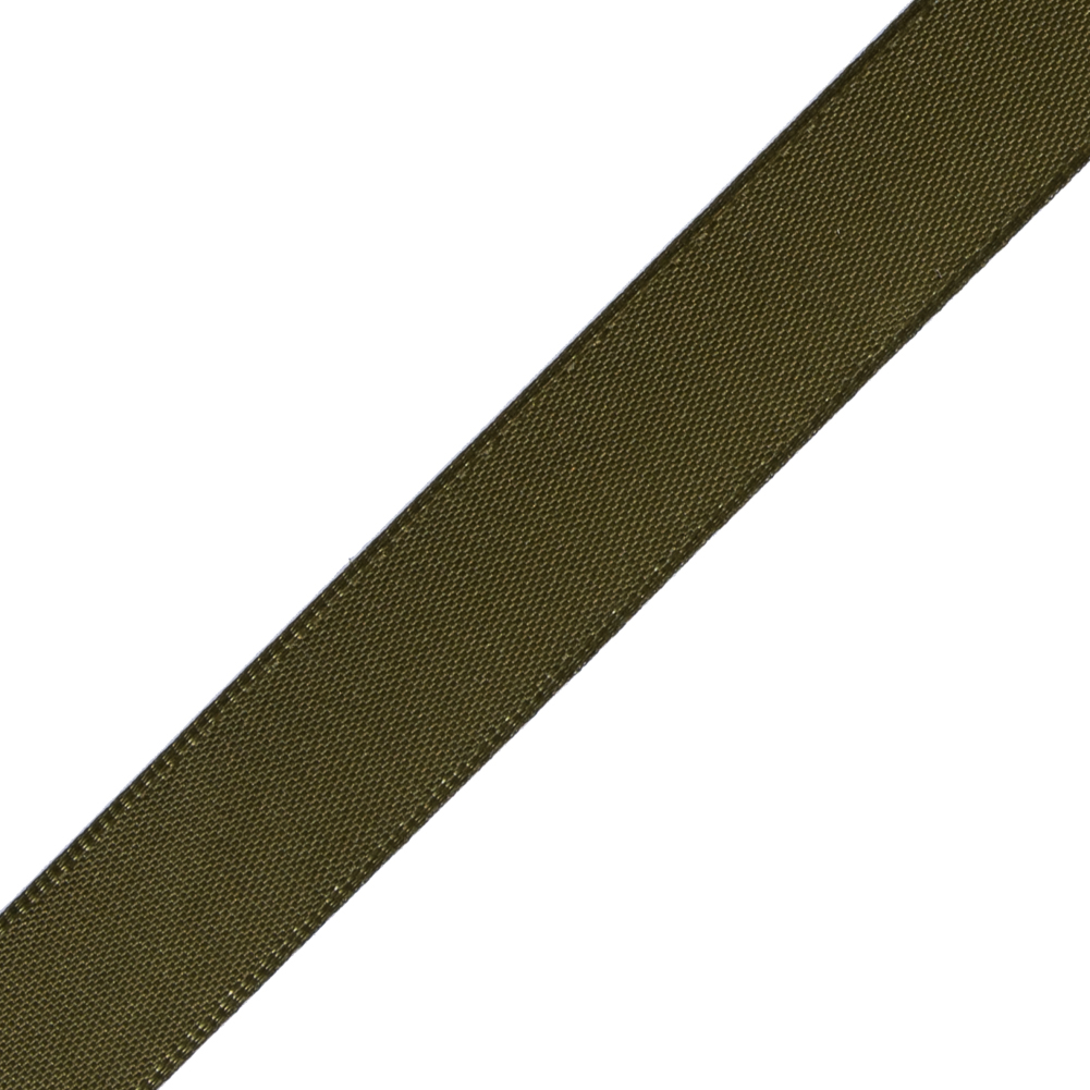 1/2" Olive Single Face Satin Ribbon