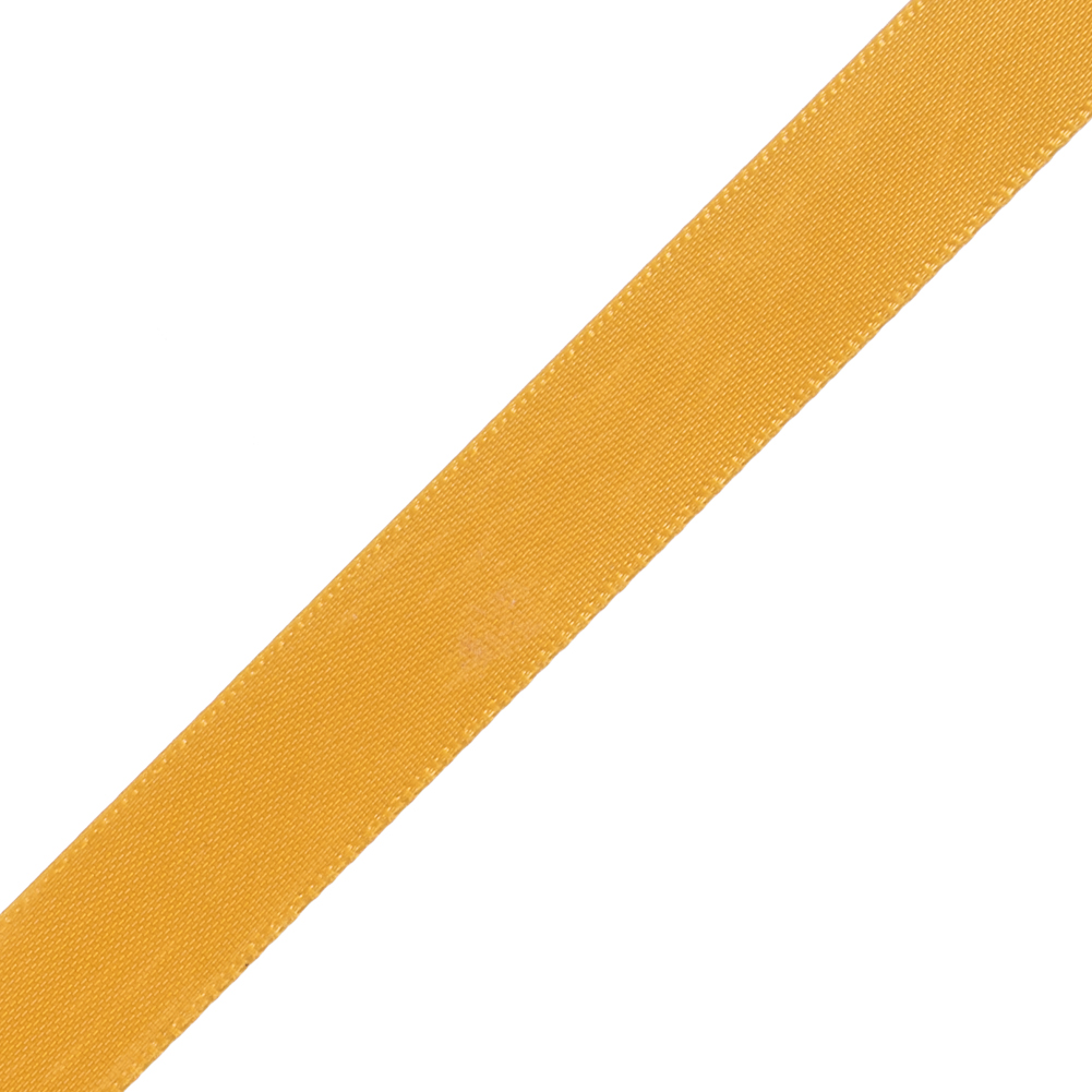 1/2" Yellow Gold Single Face Satin Ribbon
