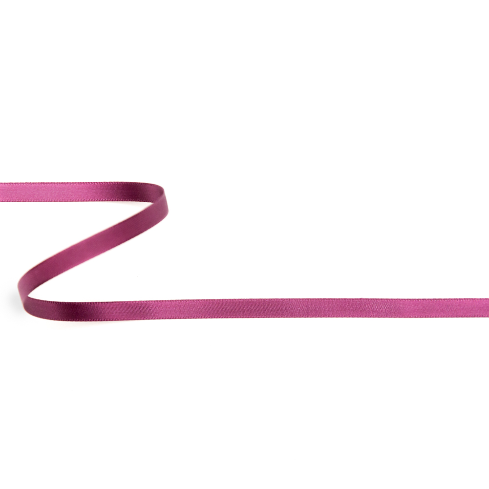 1/4" Currant Single Face Satin Ribbon