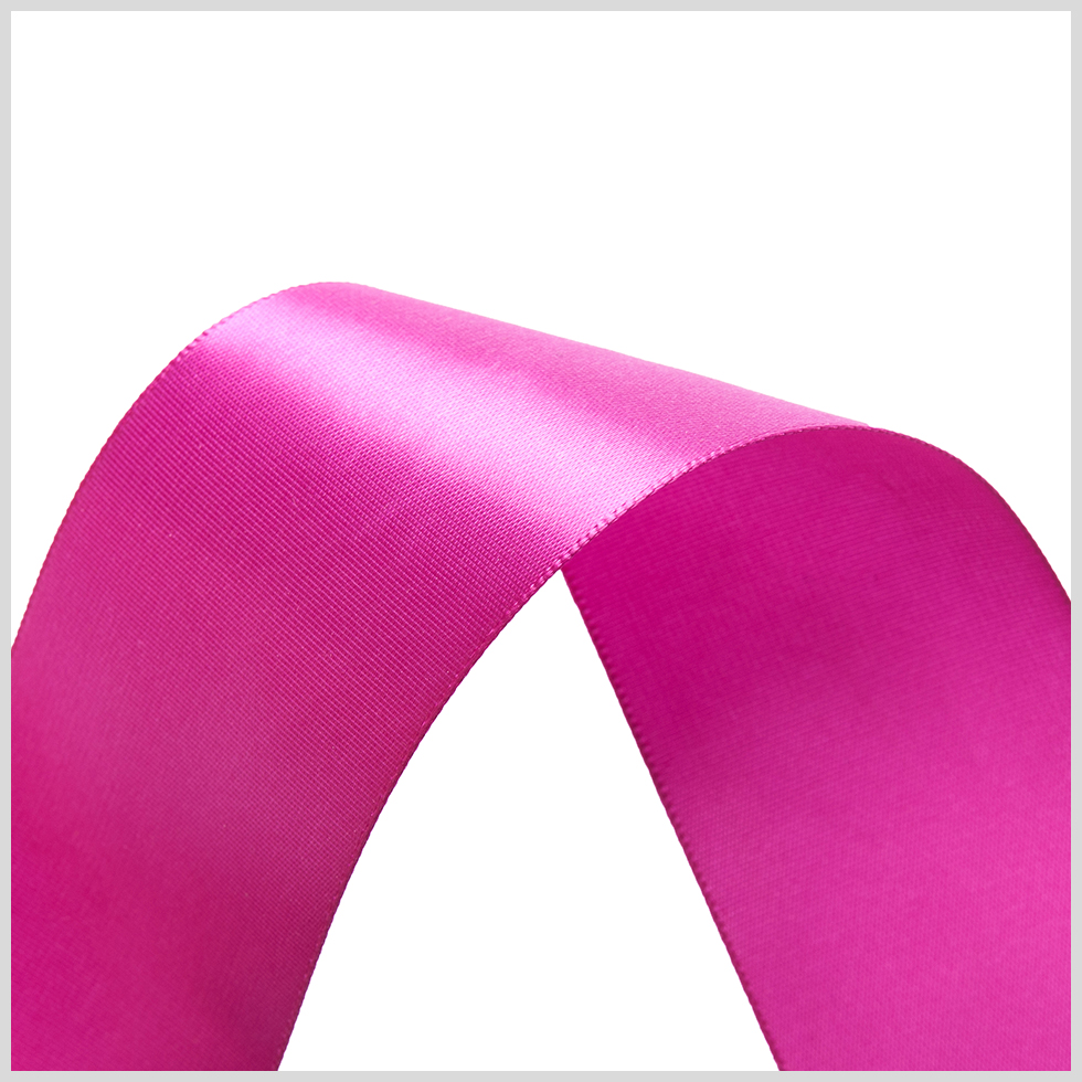 1.5" Festive Fuchsia Single Face Satin Ribbon