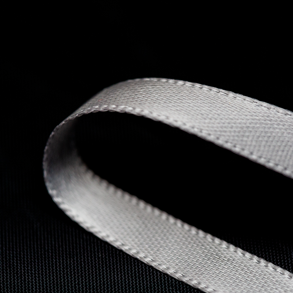 1/4" Light Gray Double Face Satin Ribbon