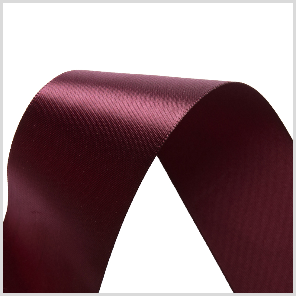 1.5" Currant Single Face Satin Ribbon