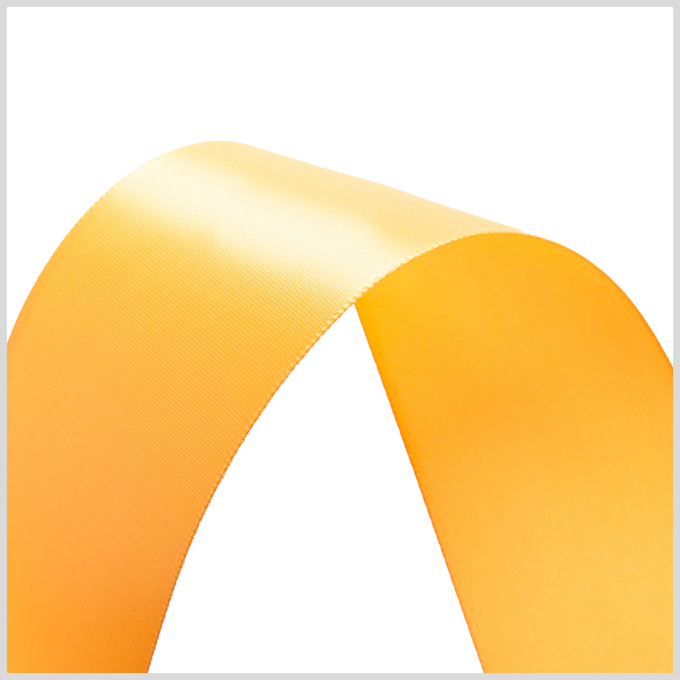 1.5" Tangerine Single Face Satin Ribbon