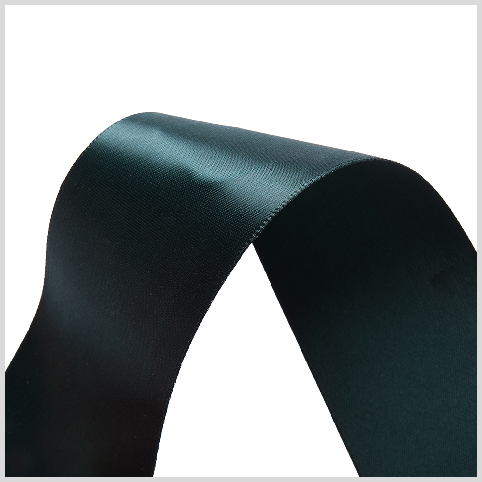 1.5" Midnight Jade Single Face Satin Ribbon
