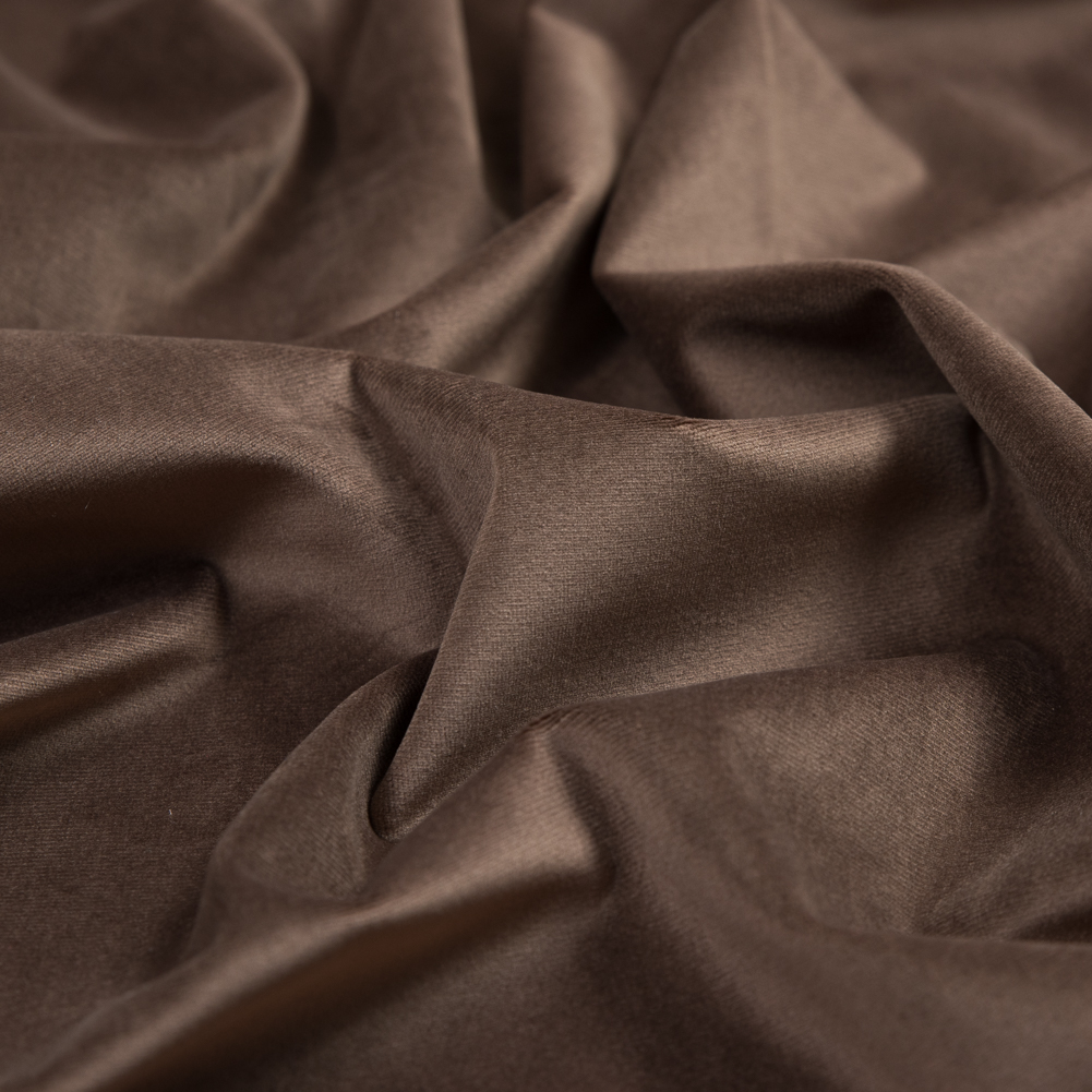 Ultra Soft Polyester Velvet – Espresso – British Imported Ultra Soft Polyester Velvet – Espresso – British Imported