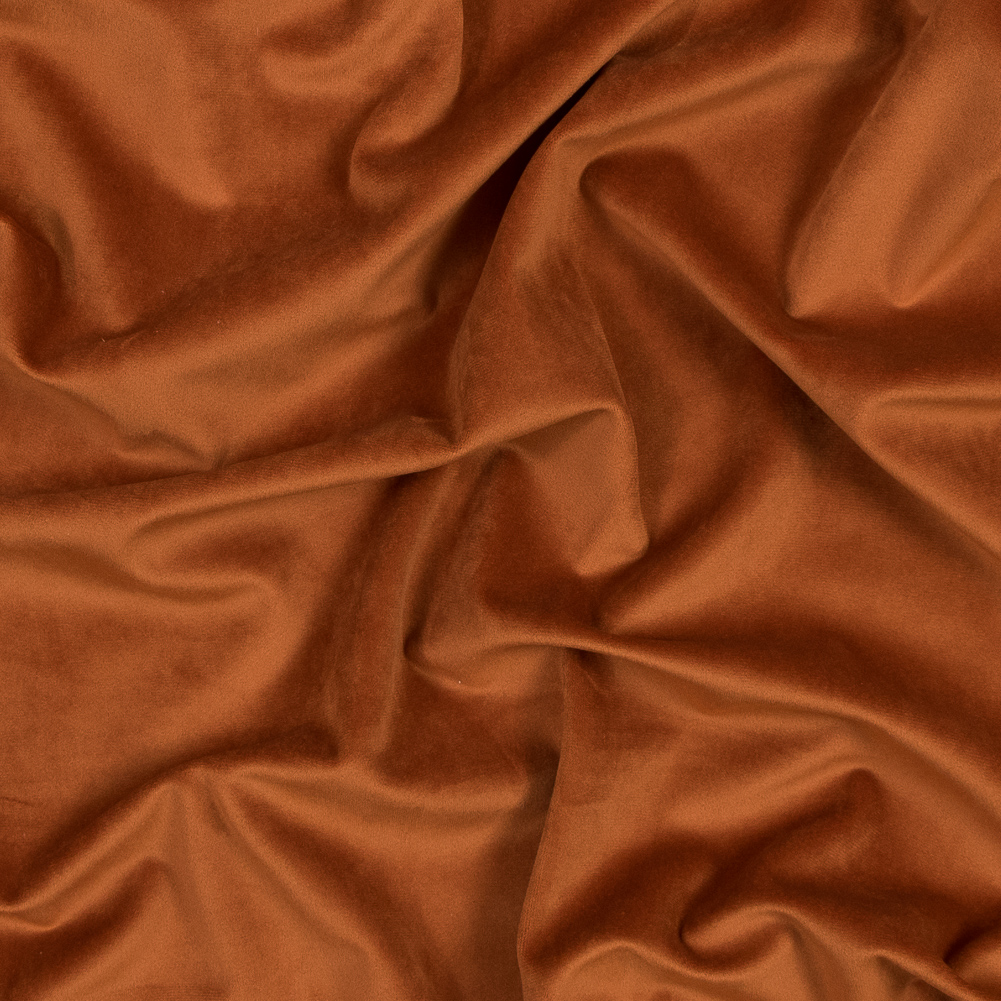 Ultra Soft Polyester Velvet – Rust – British Imported Ultra Soft Polyester Velvet – Rust – British Imported