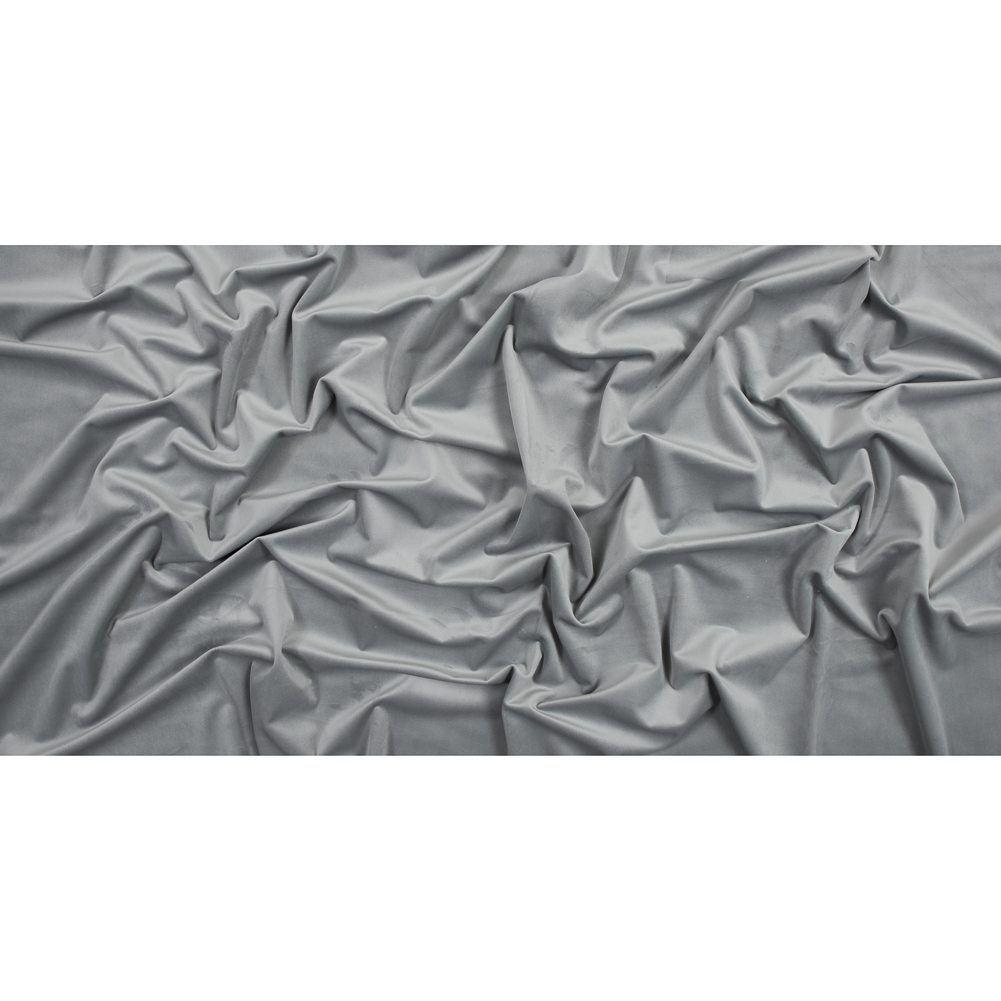 Ultra Soft Polyester Velvet – Silver – British Imported Ultra Soft Polyester Velvet – Silver – British Imported