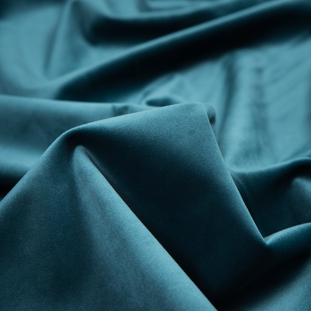 Ultra Soft Polyester Velvet – Teal – British Imported Ultra Soft Polyester Velvet – Teal – British Imported