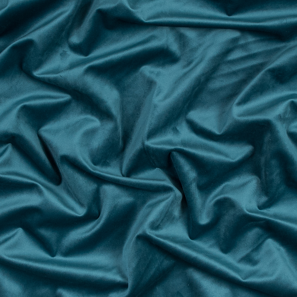 Ultra Soft Polyester Velvet – Teal – British Imported Ultra Soft Polyester Velvet – Teal – British Imported