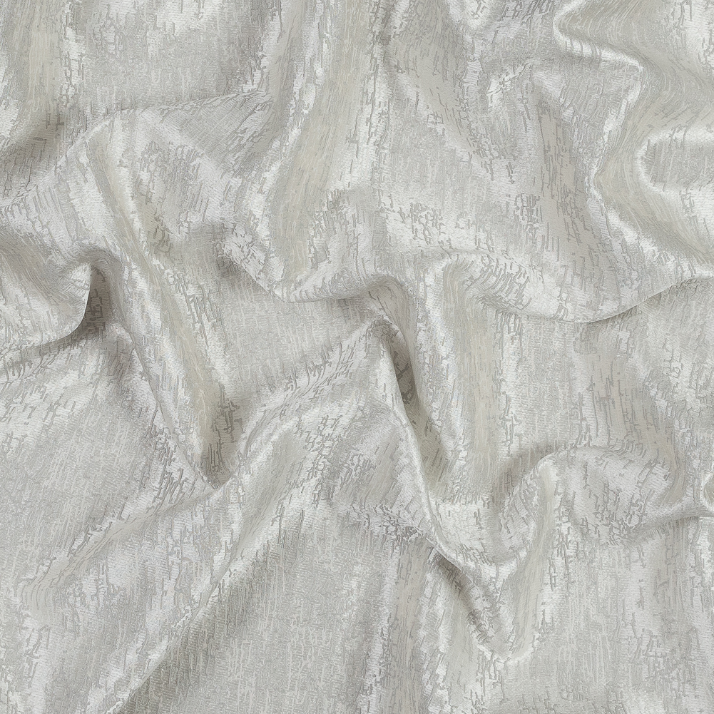 Satin-Face Jacquard – Dove Crackle – British Imported Satin-Face Jacquard – Dove Crackle – British Imported
