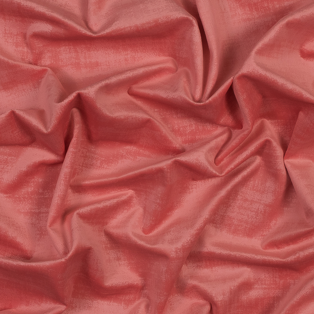 Embossed Textured Velvet – Coral – British Imported Embossed Textured Velvet – Coral – British Imported