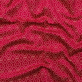 Chenille Jacquard – Raspberry Diamond Geometric – British Imported Chenille Jacquard – Raspberry Diamond Geometric – British Imported