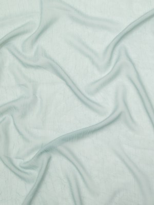 Wrinkled Drapery Sheer Fabric – Aqua – British Imported Wrinkled Drapery Sheer Fabric – Aqua – British Imported
