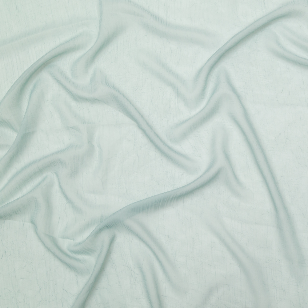 Wrinkled Drapery Sheer Fabric – Aqua – British Imported Wrinkled Drapery Sheer Fabric – Aqua – British Imported