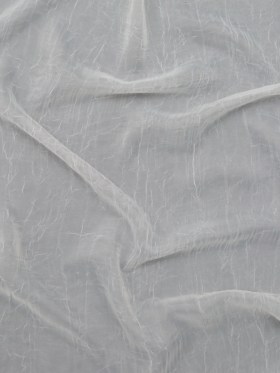 Wrinkled Drapery Sheer Fabric – Ivory – British Imported Wrinkled Drapery Sheer Fabric – Ivory – British Imported