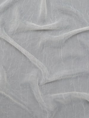 Wrinkled Drapery Sheer Fabric – Ivory – British Imported Wrinkled Drapery Sheer Fabric – Ivory – British Imported