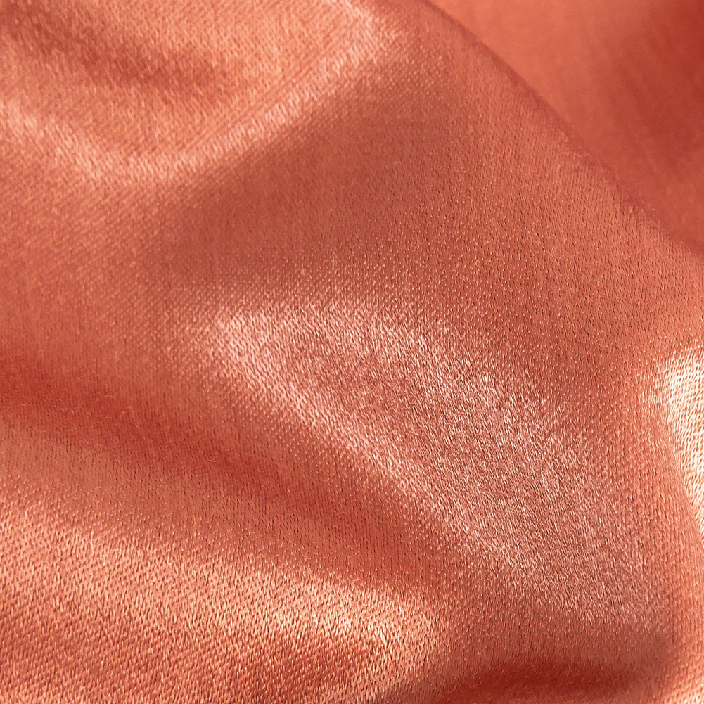 Home Decor Polyester Satin – Coral – British Imported Home Decor Polyester Satin – Coral – British Imported