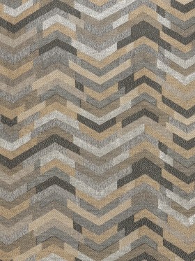 Polyester Jacquard – Graphite Tactile Zig Zags – British Imported Polyester Jacquard – Graphite Tactile Zig Zags – British Imported