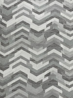 Polyester Jacquard – Silver Tactile Zig Zags – British Imported Polyester Jacquard – Silver Tactile Zig Zags – British Imported