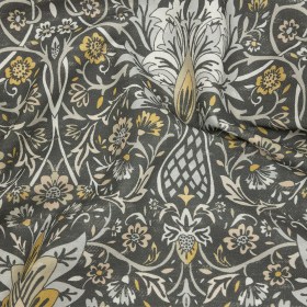 Cotton Canvas Print – Pebble Arts and Crafts Floral – British Imported Cotton Canvas Print – Pebble Arts and Crafts Floral – British Imported
