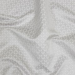 Satin-Faced Jacquard – Platinum Broken Diamonds – British Imported Satin-Faced Jacquard – Platinum Broken Diamonds – British Imported