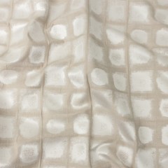 Drapery Jacquard – Oyster Painterly Squares – British Imported Drapery Jacquard – Oyster Painterly Squares – British Imported