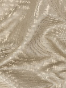 Satin-Faced Jacquard – Taupe Little Squares – British Imported Satin-Faced Jacquard – Taupe Little Squares – British Imported