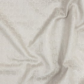 Polyester Jacquard – Oyster Honeycombs – British Imported Polyester Jacquard – Oyster Honeycombs – British Imported