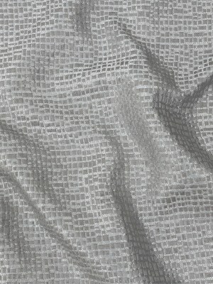 Polyester Jacquard – Graphite Grid – British Imported Polyester Jacquard – Graphite Grid – British Imported