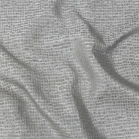 Polyester Jacquard – Graphite Grid – British Imported Polyester Jacquard – Graphite Grid – British Imported